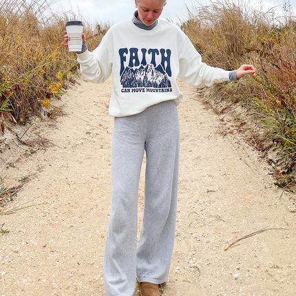 Faith Can Move Mountains Unisex Crewneck