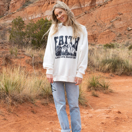 Faith Can Move Mountains Unisex Crewneck