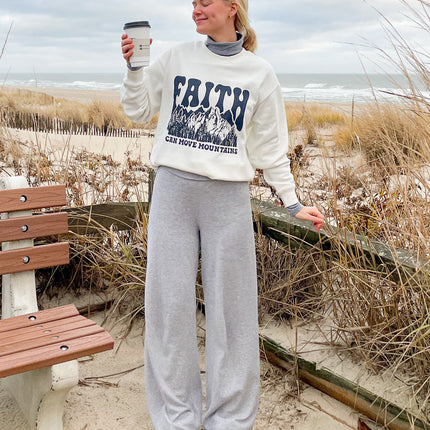 Faith Can Move Mountains Unisex Crewneck
