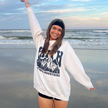 Faith Can Move Mountains Unisex Crewneck
