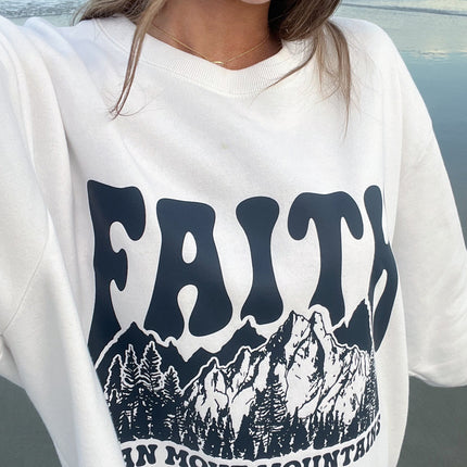 Faith Can Move Mountains Unisex Crewneck