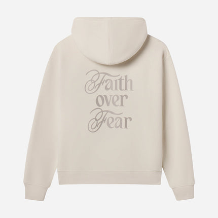 Faith Over Fear Taupe Unisex Hoodie
