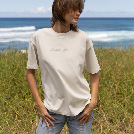 Faith Over Fear Taupe Unisex Tee