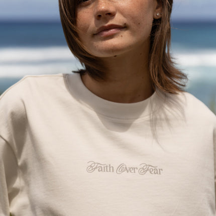 Faith Over Fear Taupe Unisex Tee