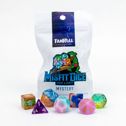 Mystery Misfit Resin Polyhedral Dice Set