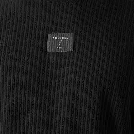 Modern Couture Patterned Oversized Knitwear