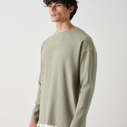 Modern Couture Patterned Oversized Knitwear