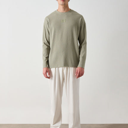 Modern Couture Patterned Oversized Knitwear