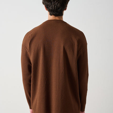 Modern Couture Patterned Oversized Knitwear