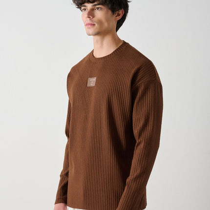 Modern Couture Patterned Oversized Knitwear