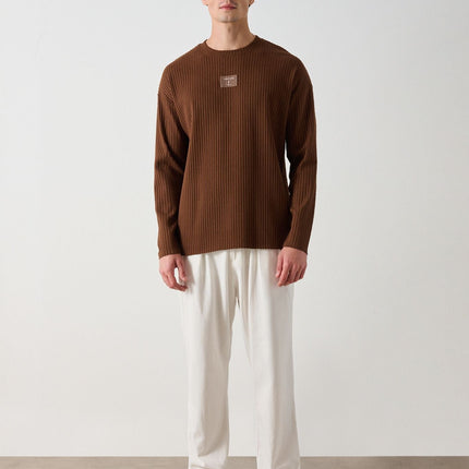 Modern Couture Patterned Oversized Knitwear