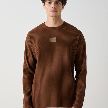 Modern Couture Patterned Oversized Knitwear