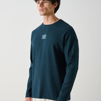 Modern Couture Patterned Oversized Knitwear