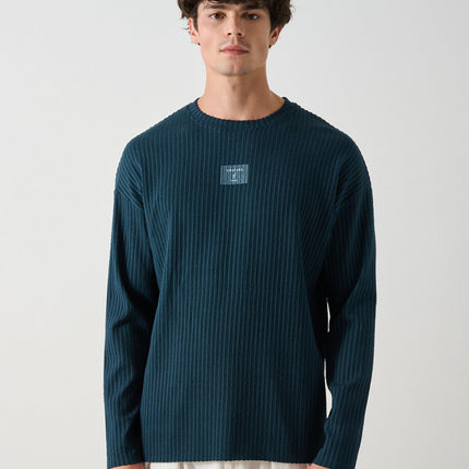 Modern Couture Patterned Oversized Knitwear