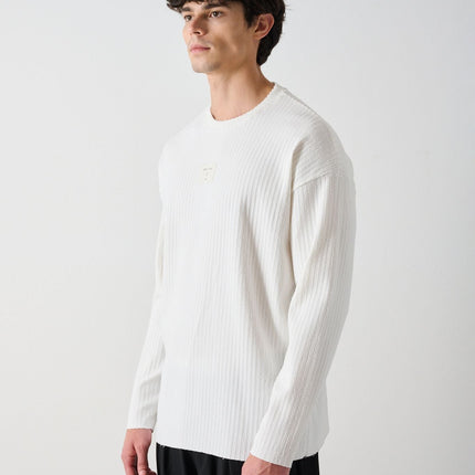 Modern Couture Patterned Oversized Knitwear