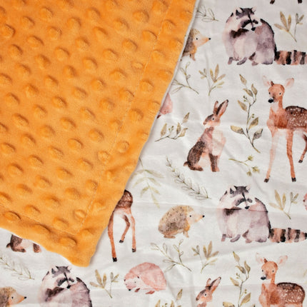 Forest Friends Minky Blanket