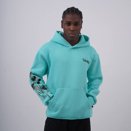 Floral Sleeve Embroidered Hoodie