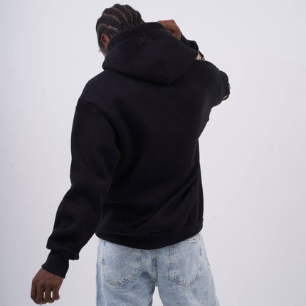 Floral Sleeve Embroidered Hoodie