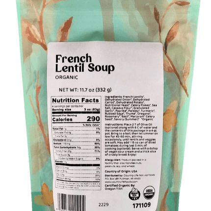 French Lentil Soup, Organic
