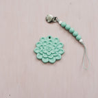 Aqua / Teether & Pacifier Clip Set
