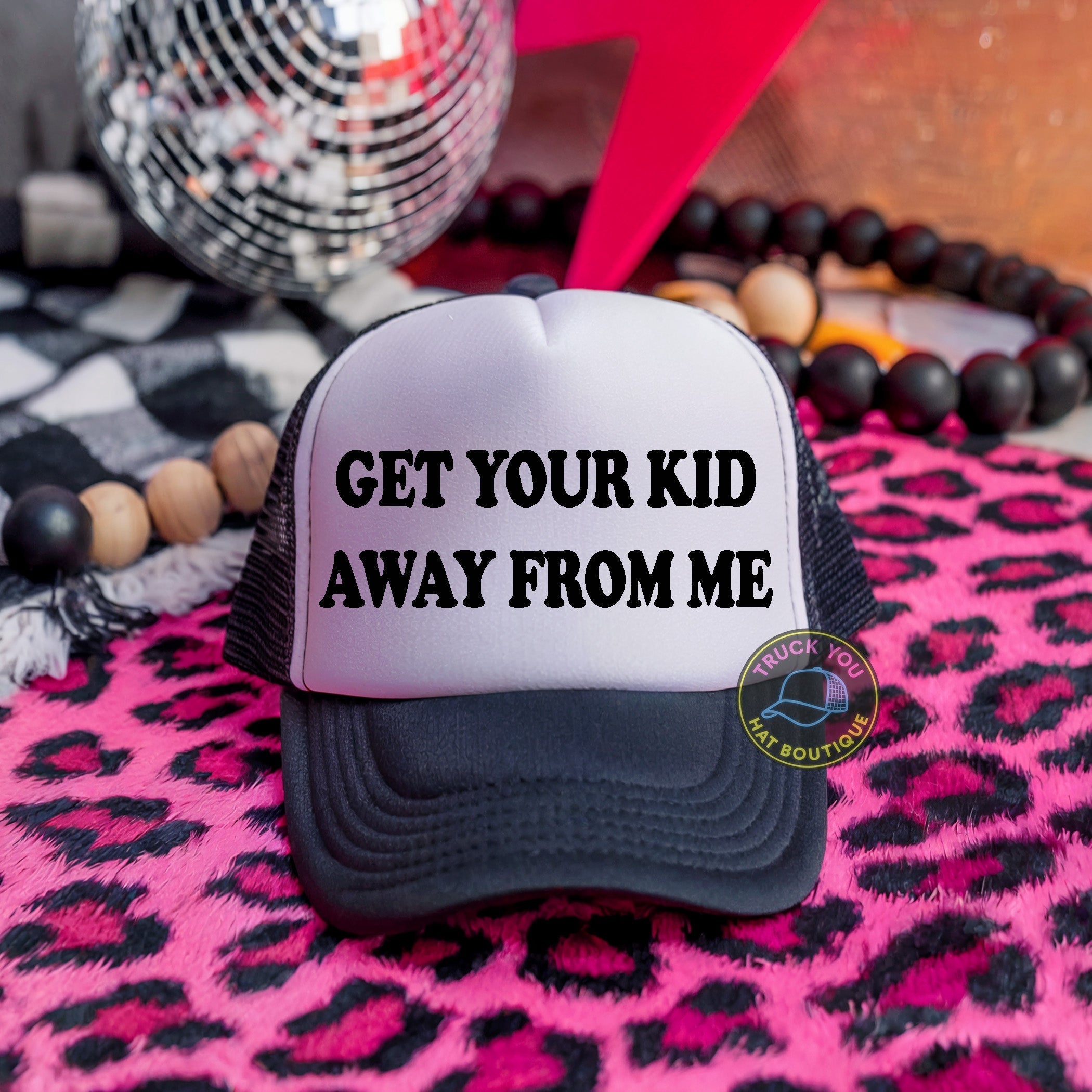 Get Your Kid Away From Me Adult Otto Foam Trucker Hat
