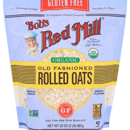 Oats, Regular Rolled, Gluten-Free, Organic, Bob's Red Mill
