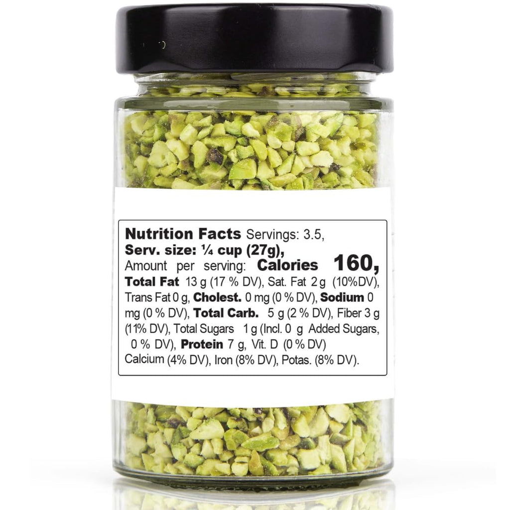 Gusto Etna, Pistachios Chopped, Sicilian Raw Pistachio Halves, Sicily 3.5 oz (100 g)