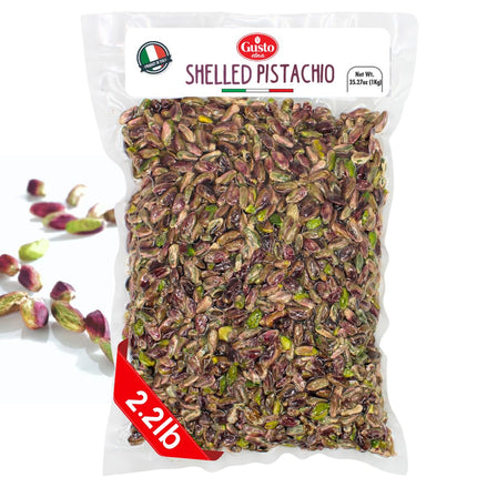 Gusto Etna, Turkish Pistachios No shell, Raw, Shelled, Unsalted, (1 kg) 2.2 lb