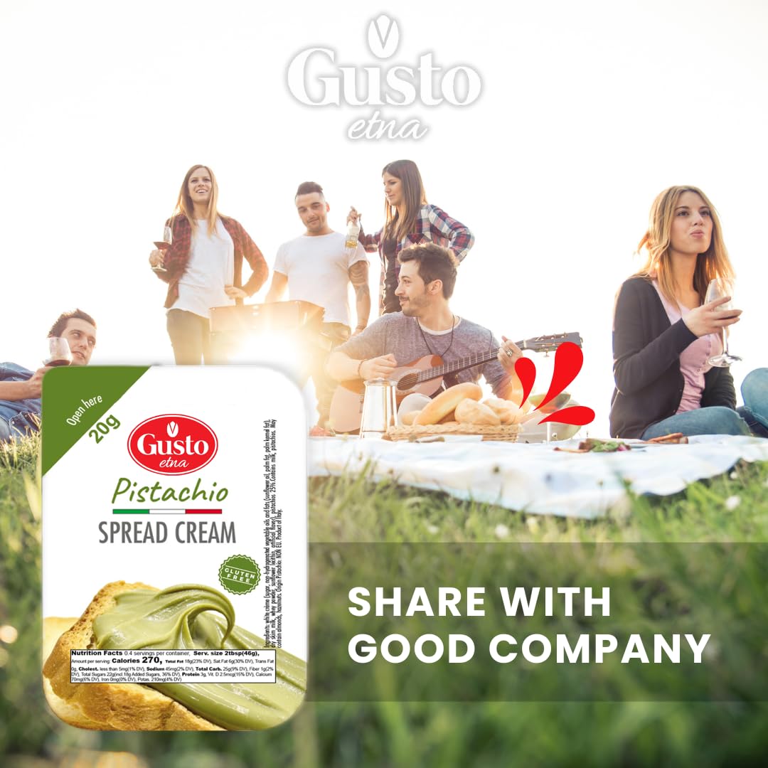 Gusto Etna, Pistachio Cream Cups, 16 Cups x 20g