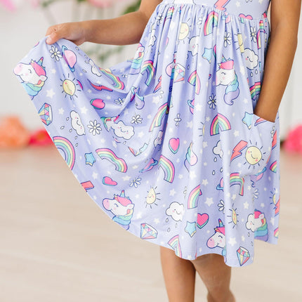 Galactic Unicorns S/S Pocket Twirl Dress