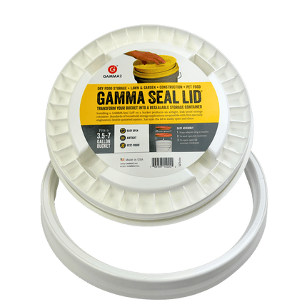Lid, Gamma Seal, For 5 Gallon Pail, White