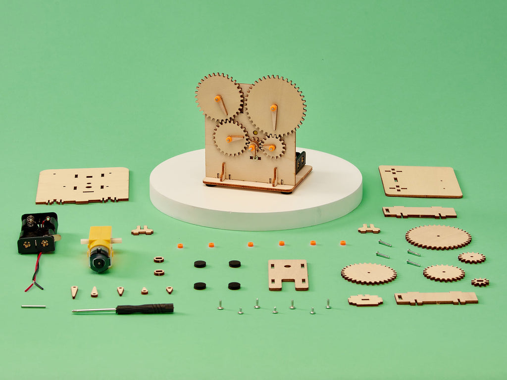 Gear Train DIY Kit, Educational STEM Toy