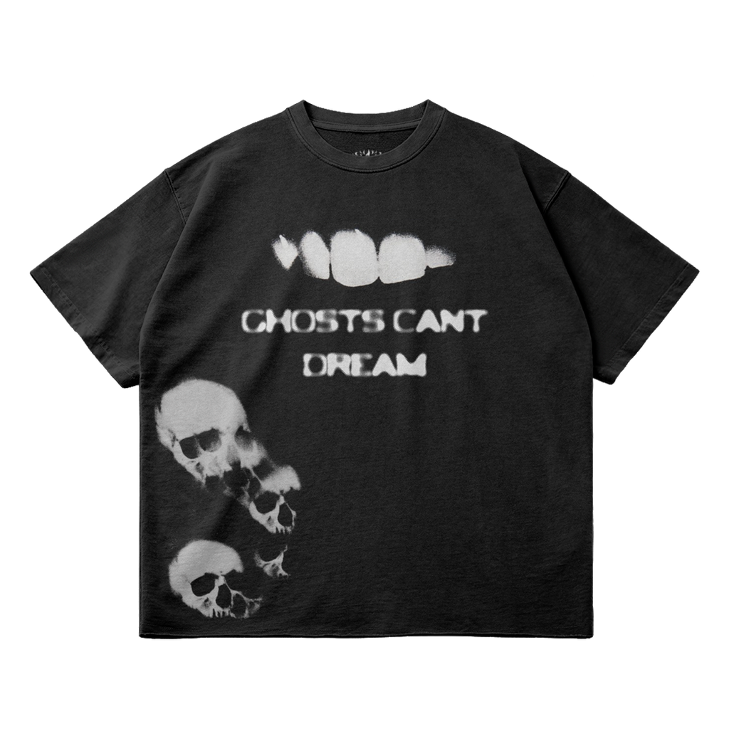 Ghosts Cant Dream Garment Dyed Streetwear Tee