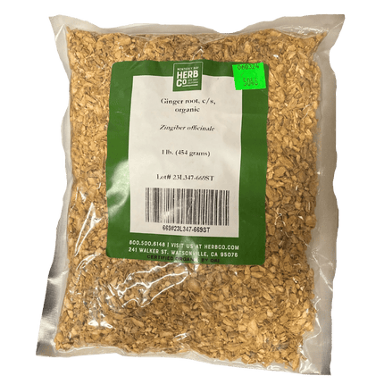 Ginger Root, Cut, Sifted, Organic