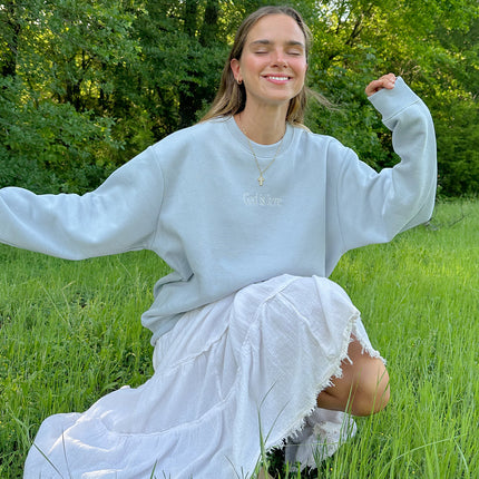 God Is Here Unisex Crewneck