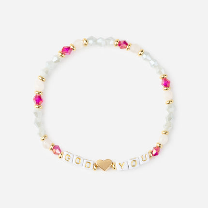 God Loves You Letter Bracelet