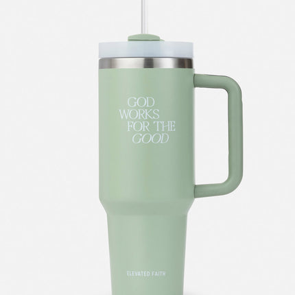 God Works for the Good 40 oz Tumbler