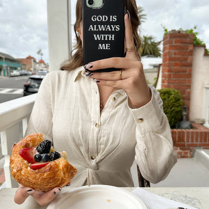 Black God is Always With Me Phone Case