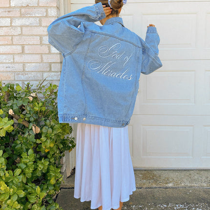 God of Miracles Denim Jacket