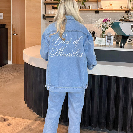 God of Miracles Denim Jacket