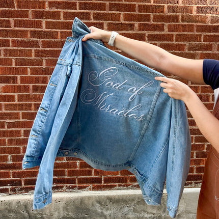 God of Miracles Denim Jacket