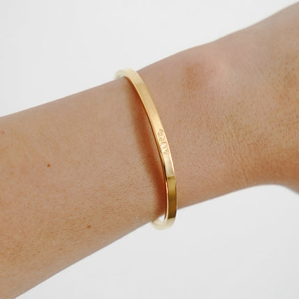 Gold Highs and Lows Cuff Bracelet