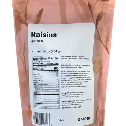 Raisins, Golden