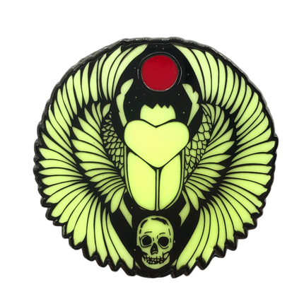 Gothic Queen - Scarab Pin (GITD)