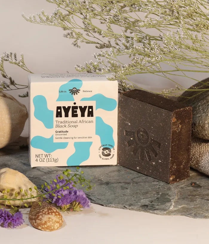 Traditional African Black Soap Bar<br>Gratitude