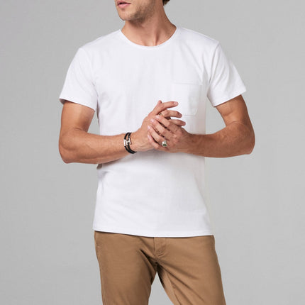 Men's Heavy Cotton Pocket Sailor Crew Neck Tee