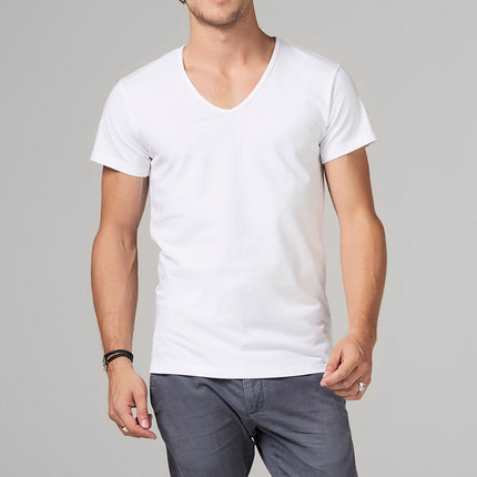 Men's Heavy Cotton V-Neck Tee