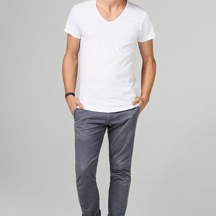 Men's Heavy Cotton V-Neck Tee