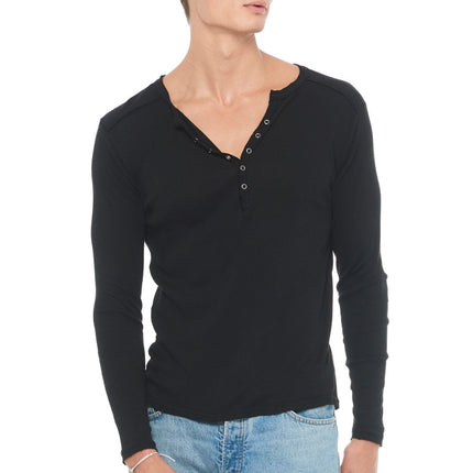 Men's Long Sleeve Henley