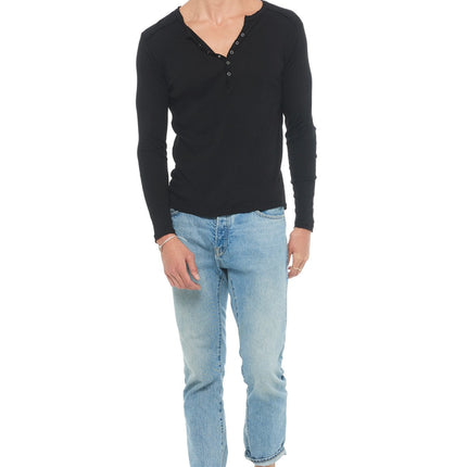 Men's Long Sleeve Henley